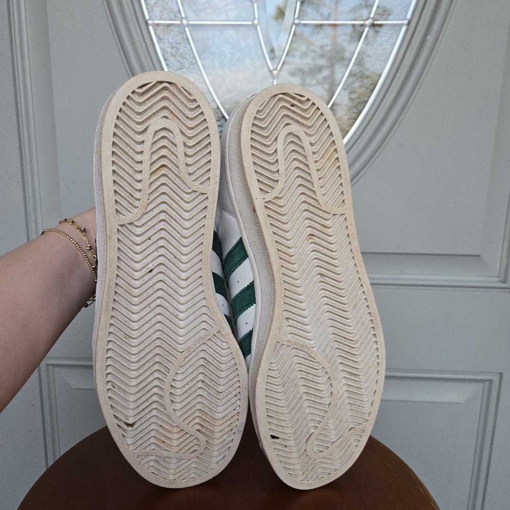 Adidas Men's Superstar Shoe White & Green - Picture 4 of 8